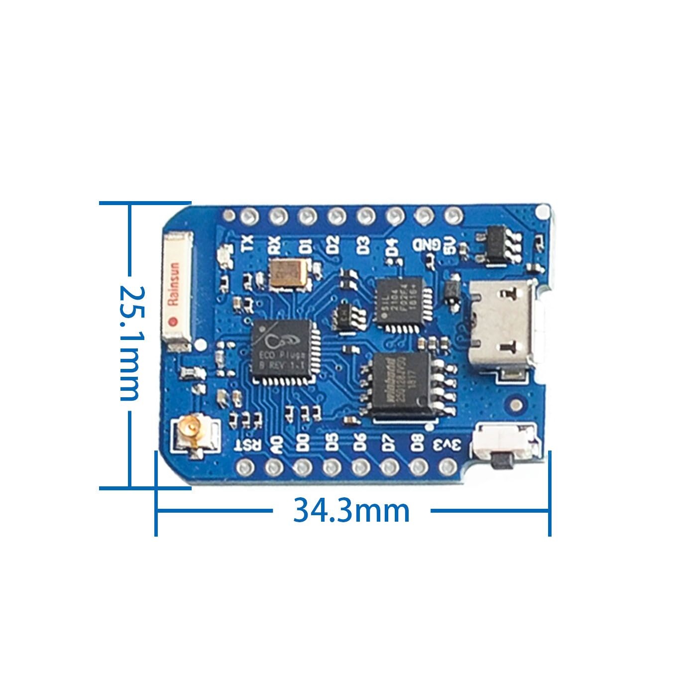 WEMOS D1 Mini Pro 4M 16M Bytes - Esp8266 Nodemcu Board 评论和价格