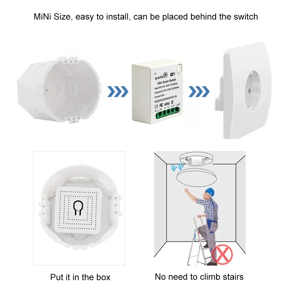 16A Matter WIFI Smart Switch A - Home Automation Tutorial 评论和价格