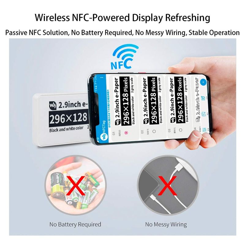 New  2.9 Inch Wireless NFC-Pow - Display Epaper 2.9 评论和价格