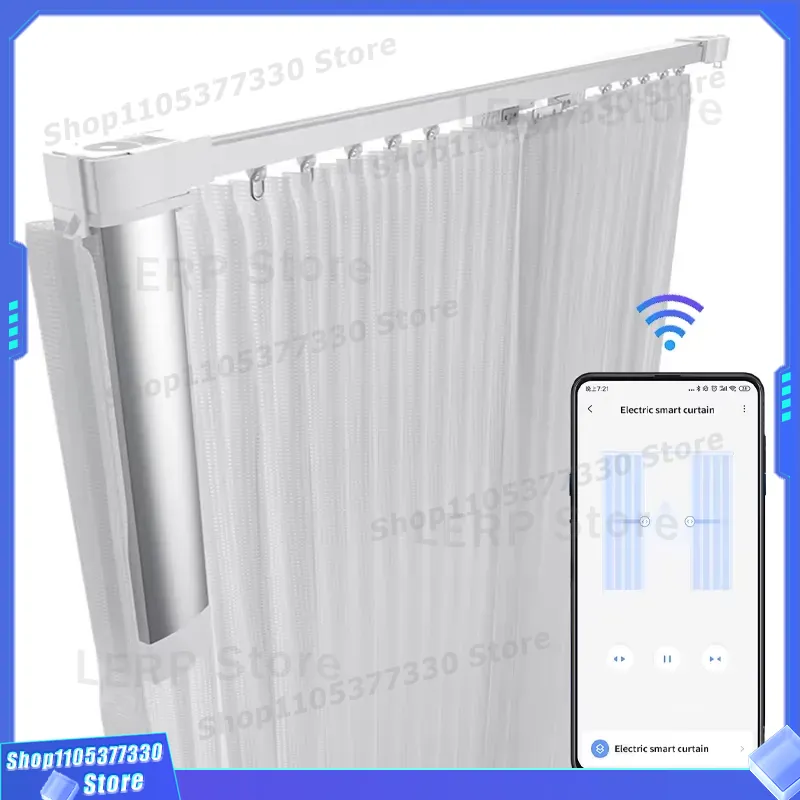 Smart Electric Curtain Track M - Home Automation System Design 评论和价格